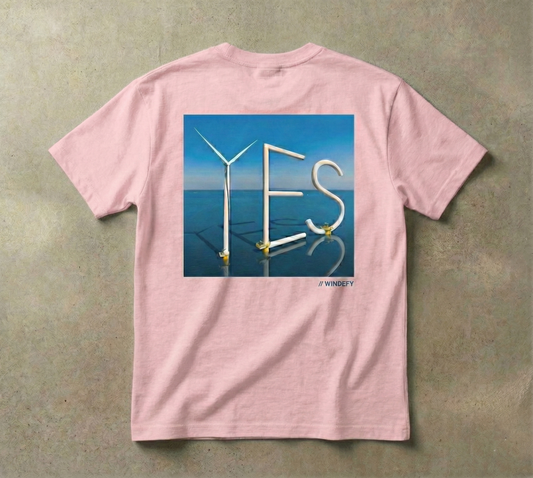 The "YES" Tee - Pro-Offshore Wind Graphic T-Shirt | WinDefy
